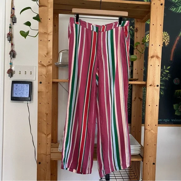 Free People Colorful Stripe La Paz Flare Pants - Picture 4 of 16